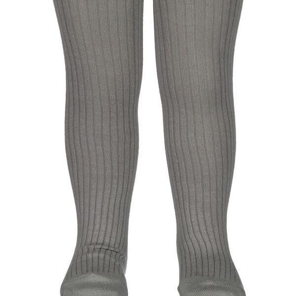 MarMar Strømpebukser - Rib - Grey Melange