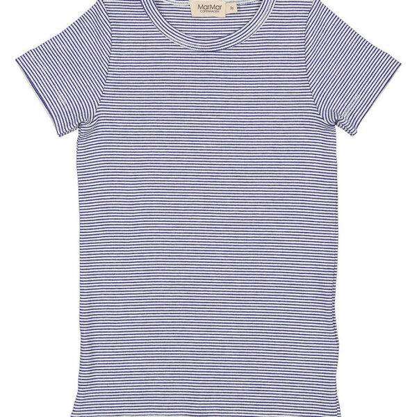 MarMar T-shirt - Rib - Modal - Tago - Blue Stripe