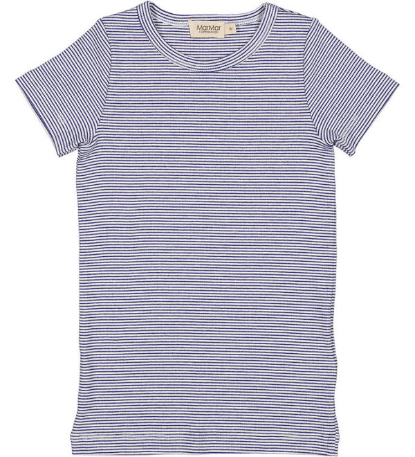 MarMar T-shirt - Rib - Modal - Tago - Blue Stripe
