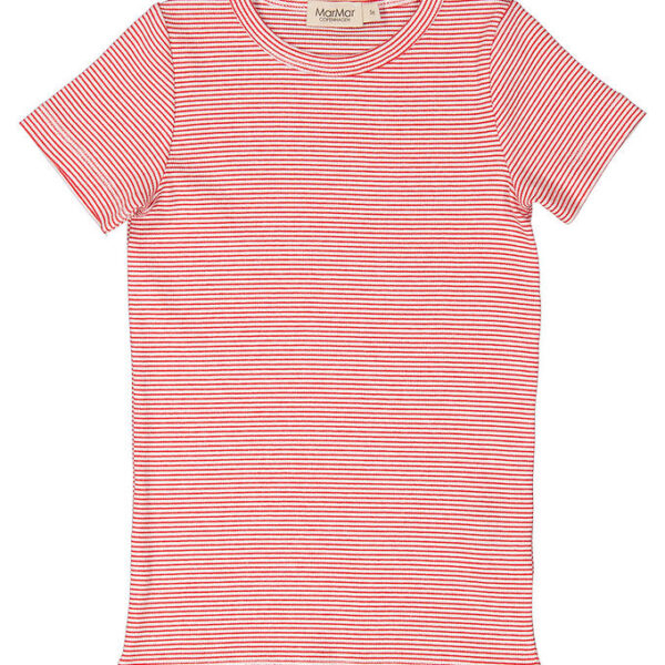 MarMar T-shirt - Rib - Modal - Tago - Red Stripe MarMar T-shirt - Rib - Modal - Tago - Red Stripe