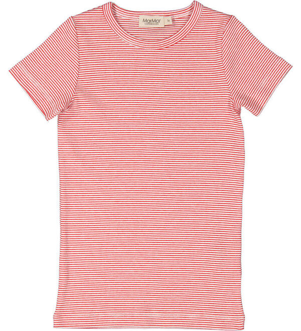 MarMar T-shirt - Rib - Modal - Tago - Red Stripe MarMar T-shirt - Rib - Modal - Tago - Red Stripe