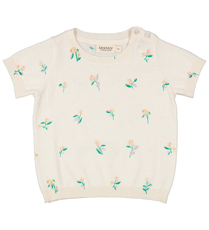 MarMar T-shirt - Tano - Strik - Flower MarMar T-shirt - Tano - Strik - Flower