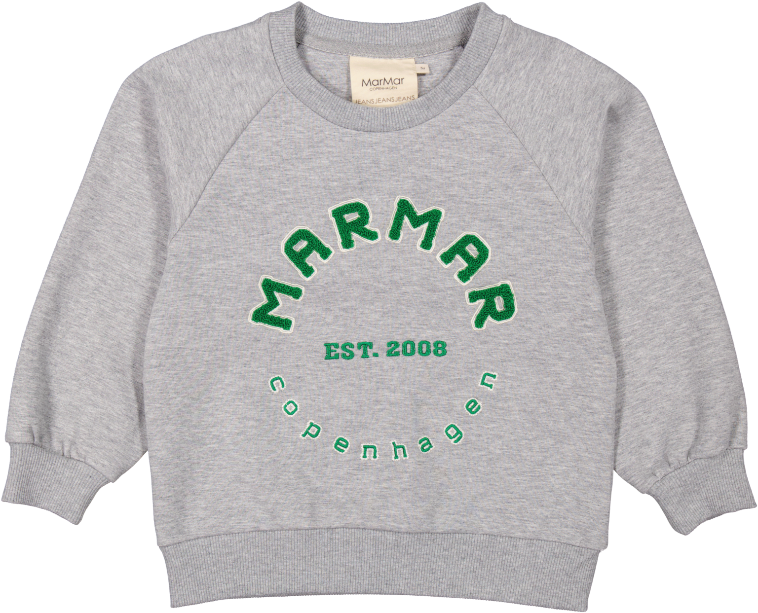 MarMar Theos Sweat Shirt - Green Logo - 92 cm / 2 år
