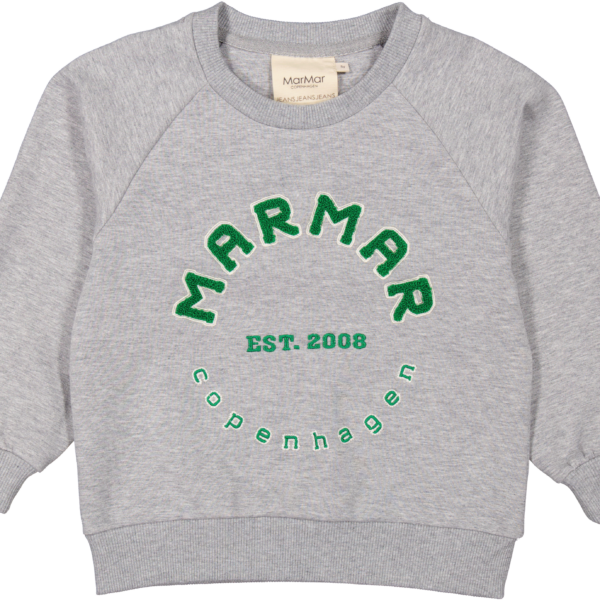 MarMar Theos Sweat Shirt - Green Logo - 92 cm / 2 år