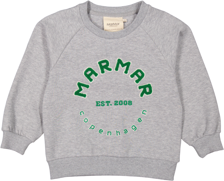 MarMar Theos Sweat Shirt - Green Logo - 92 cm / 2 år