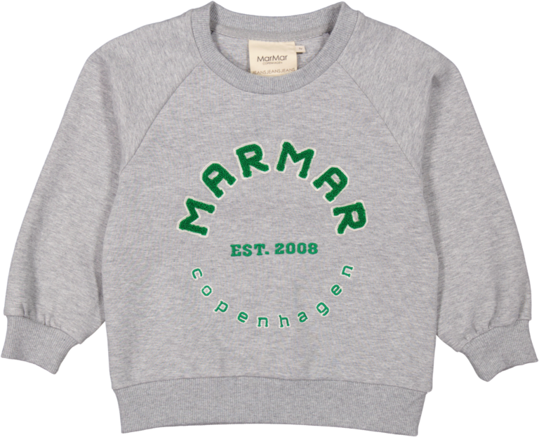 MarMar Theos Sweat Shirt - Green Logo - 92 cm / 2 år