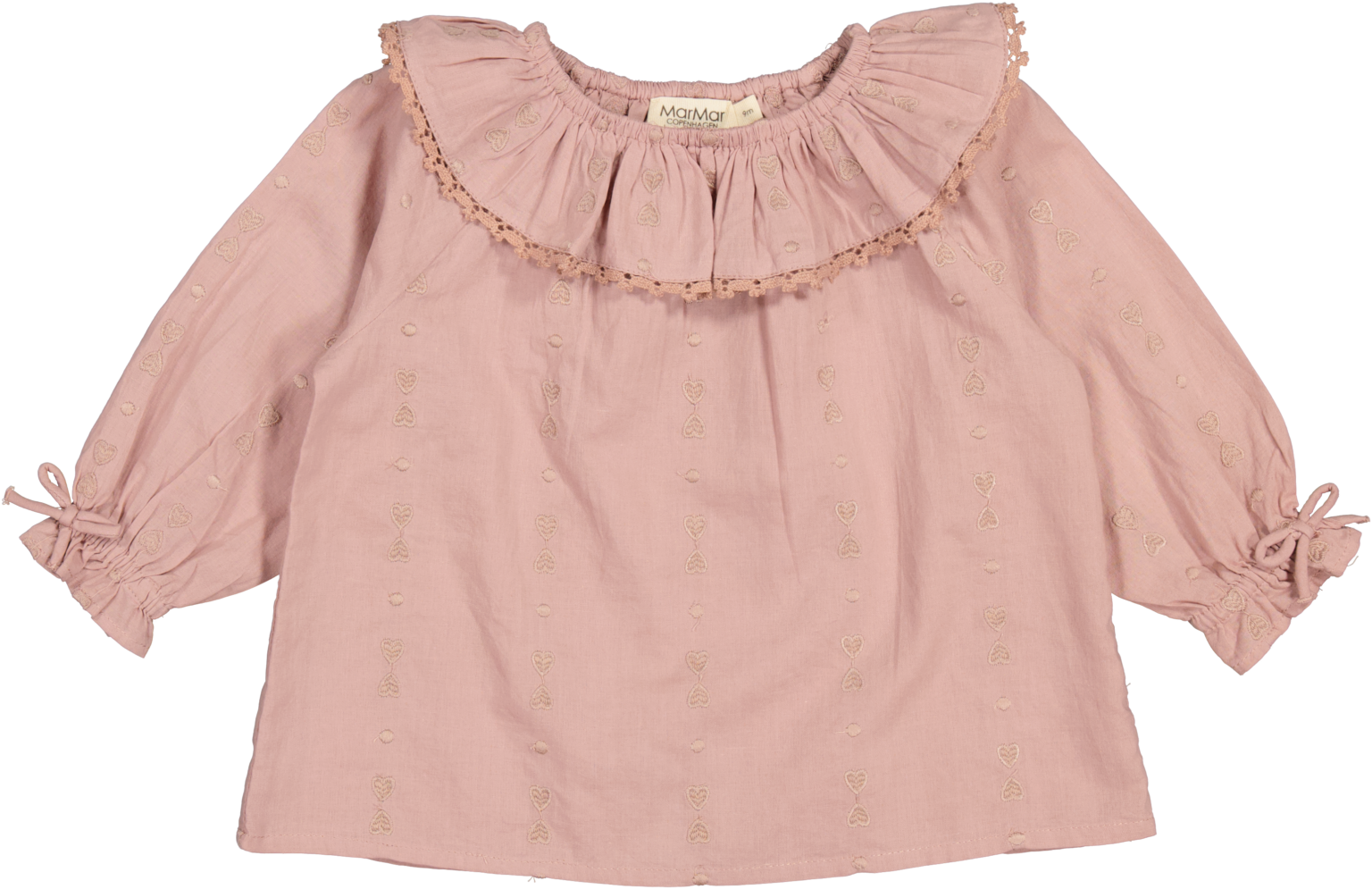 MarMar Tia Light Embroidery - Cream Taupe Heart - 74 cm