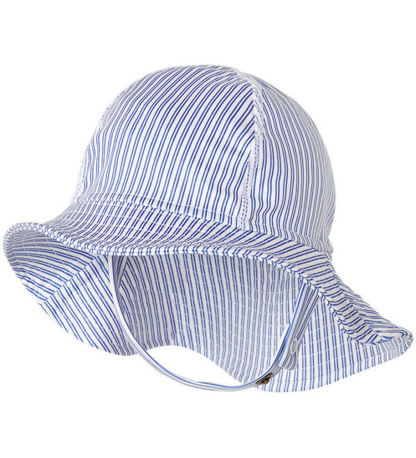 Marmar Badehat - UV40+ - Alba Splash Long - Bolich Blue Stripe