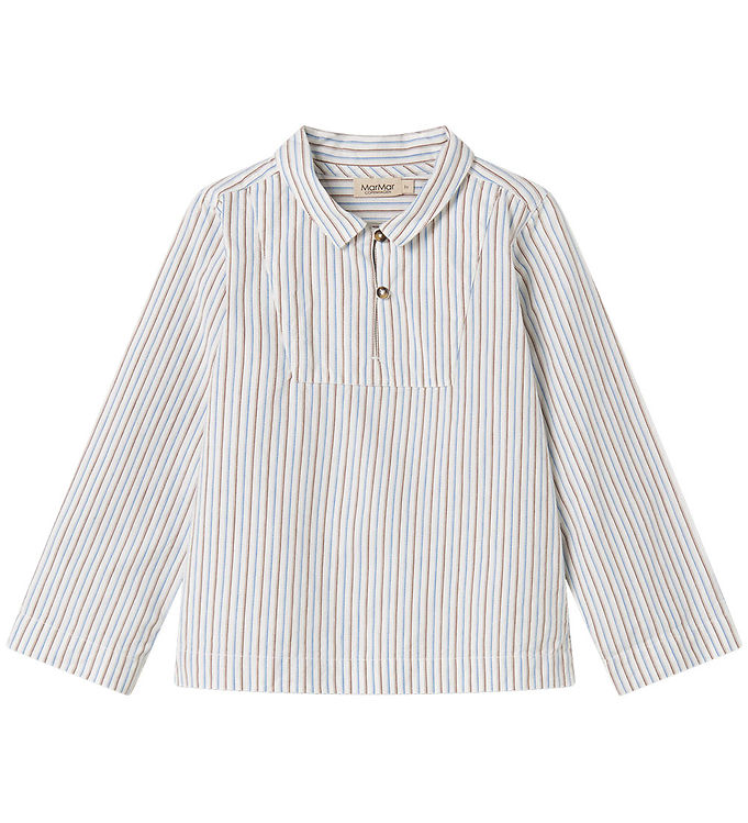 Marmar Skjorte - Tovas - Blue Iris Stripe