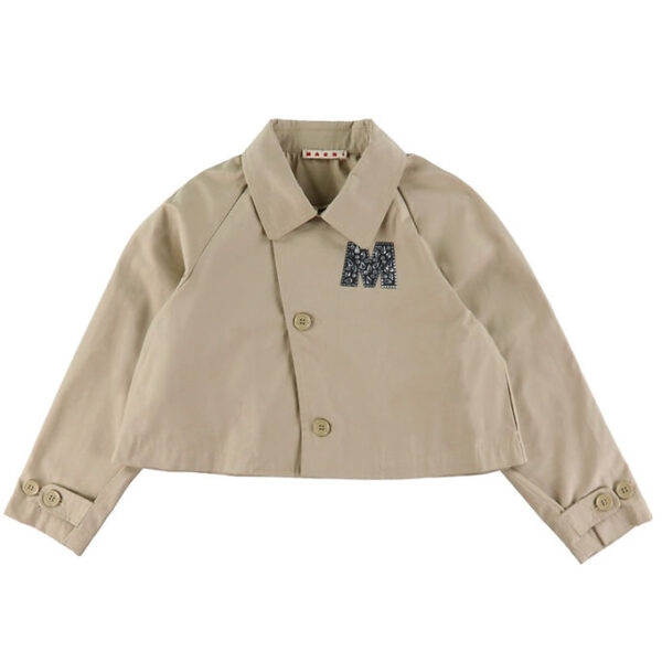Marni Jakke - Cropped - Sand Beige m. Similisten
