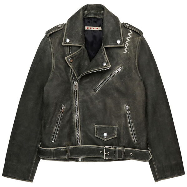 Marni Læderjakke - Grå