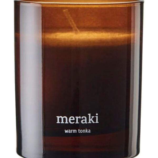 Meraki Duftlys - 200g - Dark Wood