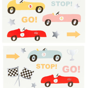 Meri Meri Tatoveringer - Racing Cars