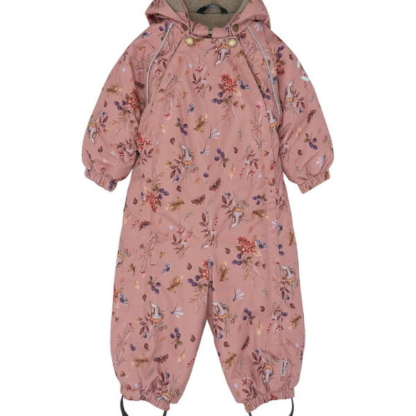 Mikk-Line Flyverdragt - AOP Floral - Burlwood