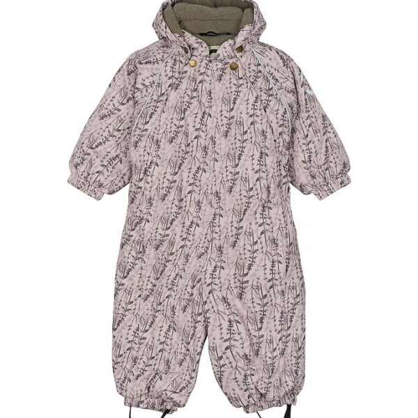 Mikk-Line Flyverdragt - AOP Floral - Cloud Gray