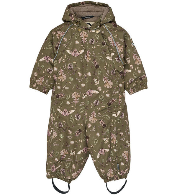 Mikk-Line Flyverdragt - Forest - Burnt Olive m. Print Mikk-Line Flyverdragt - Forest - Burnt Olive m. Print