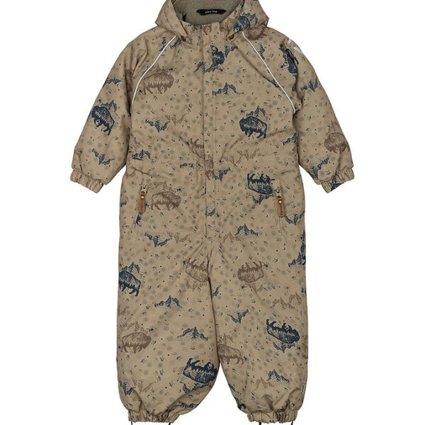 Mikk-Line Flyverdragt - Forrest - Coriander m. Print