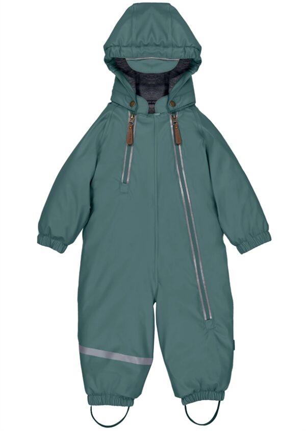 Mikk-Line Flyverdragt - PU - 2 Zip - Recycled - Balsam Green