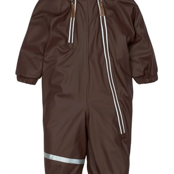 Mikk-Line Flyverdragt - PU - 2 Zip - Recycled - French Roast