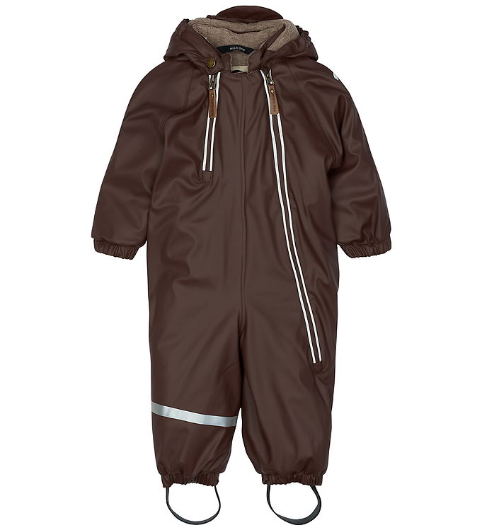Mikk-Line Flyverdragt - PU - Recycled - French Roast Mikk-Line Flyverdragt - PU - Recycled - French Roast