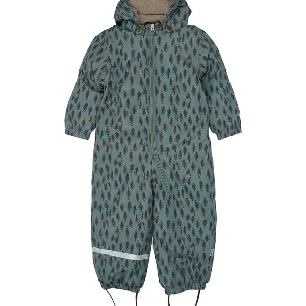 Mikk-Line Flyverdragt - Recycled - Balsam Green m. Print