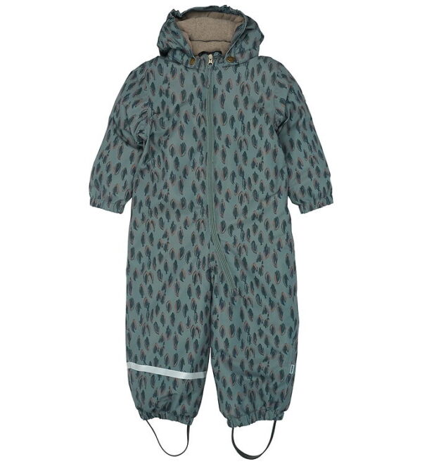 Mikk-Line Flyverdragt - Recycled - Balsam Green m. Print Mikk-Line Flyverdragt - Recycled - Balsam Green m. Print