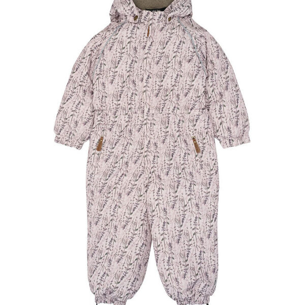 Mikk-Line Flyverdragter - Floral - Cloud Gray m. Print