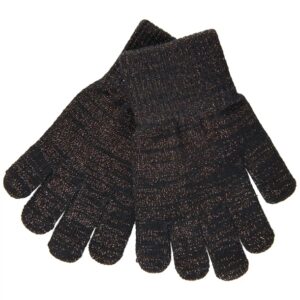 Mikk-Line Handsker - Sort med glimmer