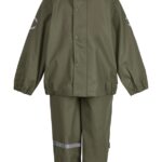 Mikk-Line Regntøj Dusty Olive - genanvendt PU