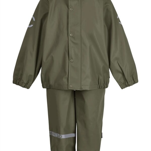 Mikk-Line Regntøj Dusty Olive - genanvendt PU