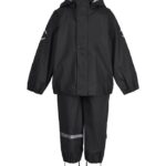 Mikk-Line Regntøj - Recycled - PU - Black