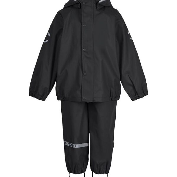 Mikk-Line Regntøj - Recycled - PU - Black