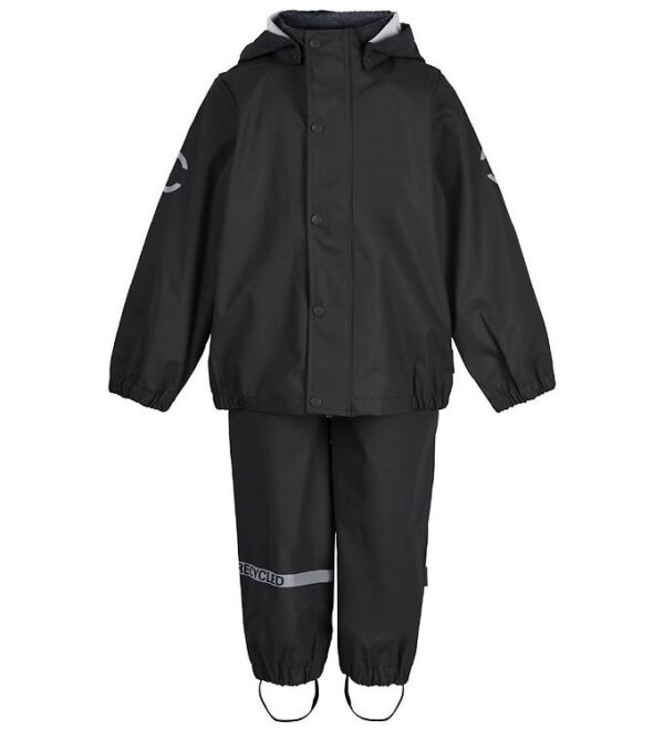 Mikk-Line Regntøj - Recycled - PU - Black