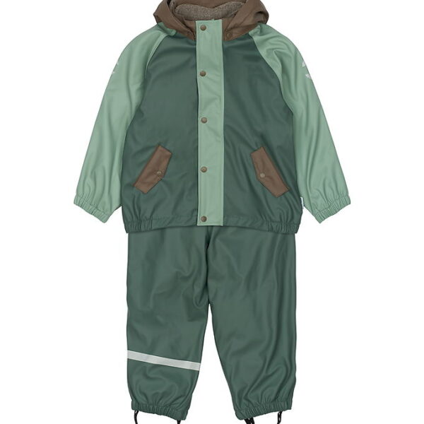 Mikk-Line Regntøj m. Fleece/Seler - PU - 3i1 - Balsam Green Mikk-Line Regntøj m. Fleece/Seler - PU - 3i1 - Balsam Green