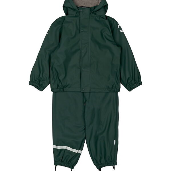 Mikk-Line Regntøj m. Fleece/Seler - PU - Recycled - Darkest Spro