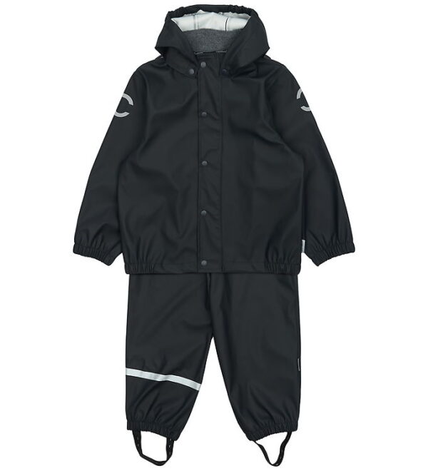 Mikk-Line Regntøj m. Seler - PU - Dark Navy
