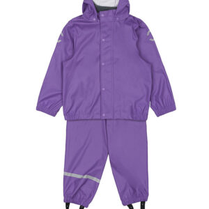 Mikk-Line Regntøj m. Seler - PU - Deep Lavender