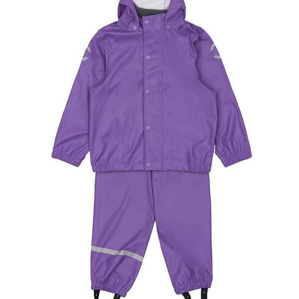 Mikk-Line Regntøj m. Seler - PU - Deep Lavender