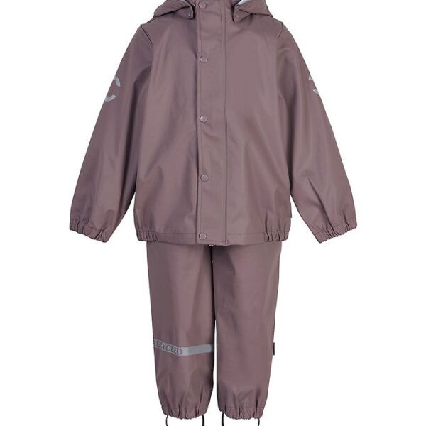 Mikk-Line Regntøj m. Seler - PU - Recycled - Twilight Mauve