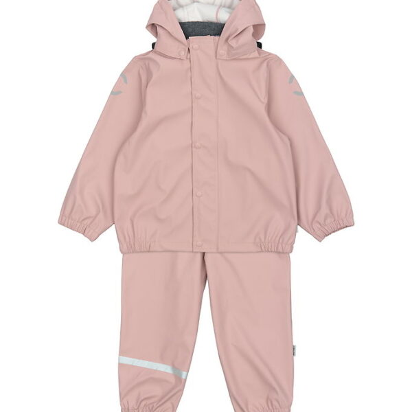 Mikk-Line Regntøj m. Seler - PU - Woodrose