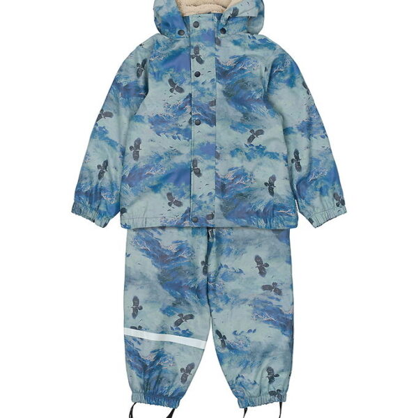 Mikk-Line Regntøj m. Seler/For - Blue Nights m. Bjerge