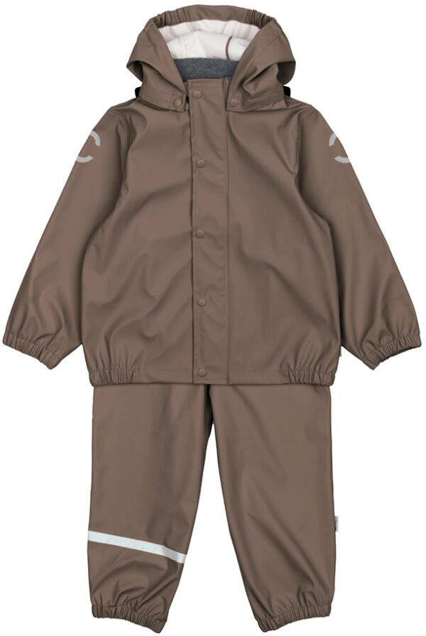 Mikk-Line Regntøj - med seler - Chocolate Chip