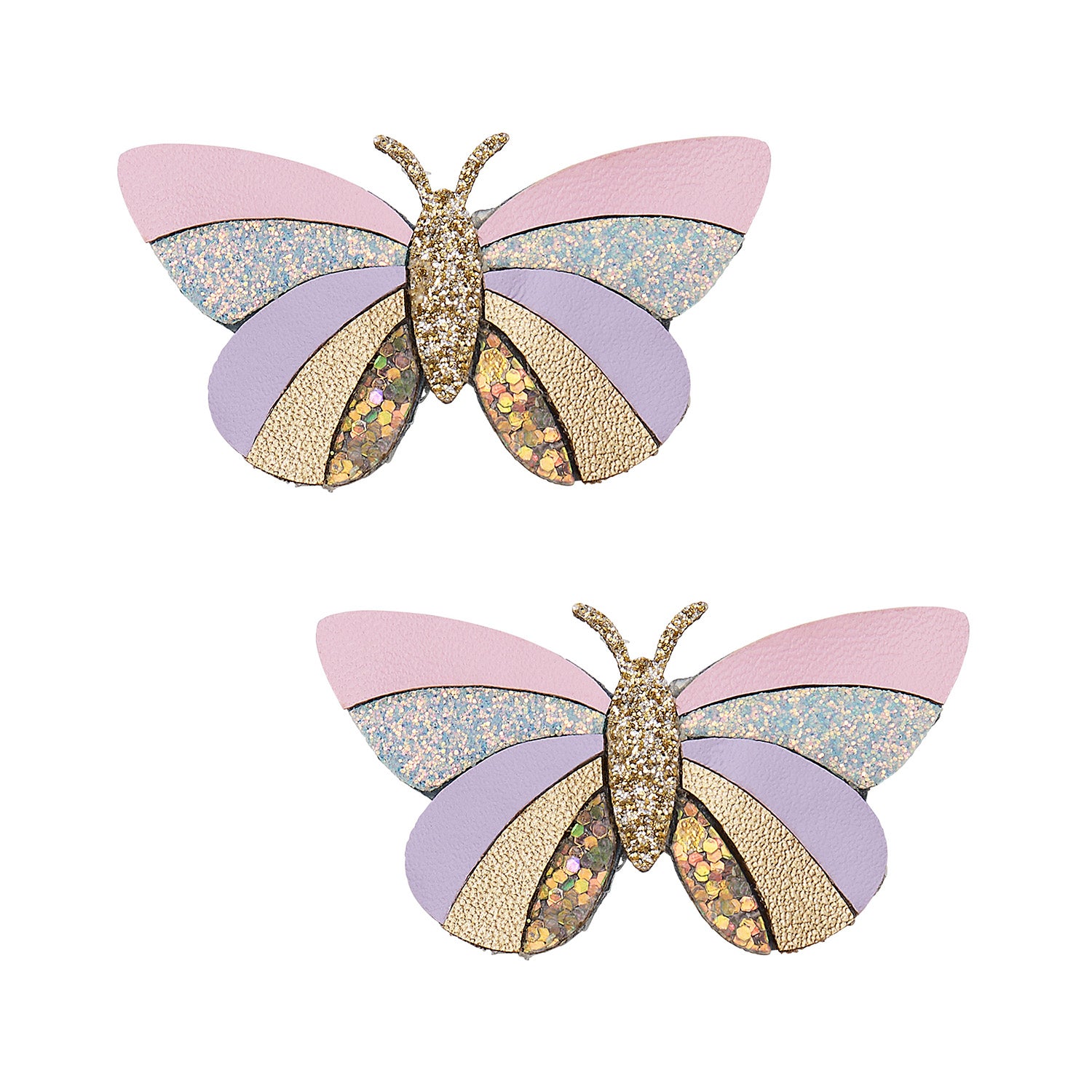 Mimi & Lula 2 Hårclips - Striped Butterfly Bouquet