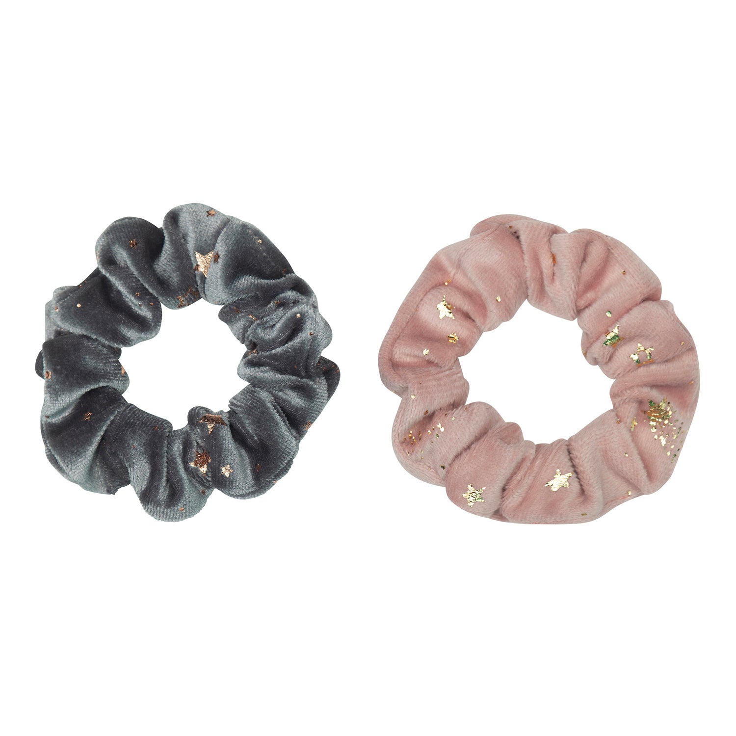 Mimi & Lula 2 Scrunchies hårelastikker - Velvet Starry Swanlake