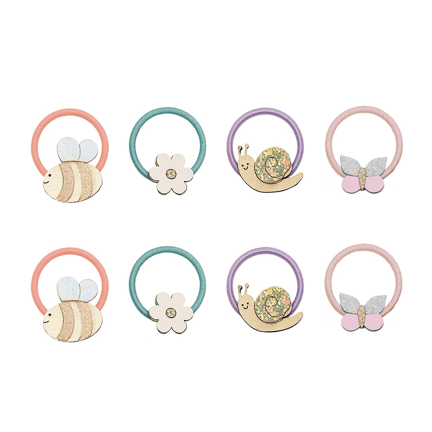 Mimi & Lula 8 hårelastikker - Mini Beasts Bouquet