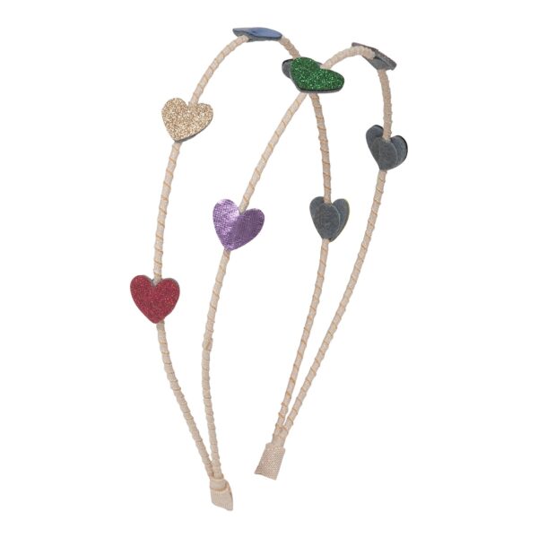 Mimi & Lula Dobbelt hårbøjle - Jazzy Heart Dancing Queen