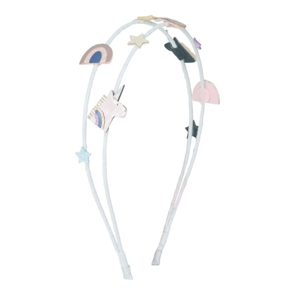 Mimi & Lula Dobbelt hårbøjle - Unicorn Celeste