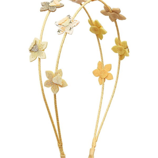 Mimi & Lula Hårbøjle - Dobbelt - Daffodil Spring on the Farm