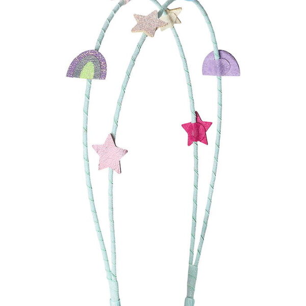 Mimi & Lula Hårbøjle - Dobbelt - Rainbow and Star My Little Unic