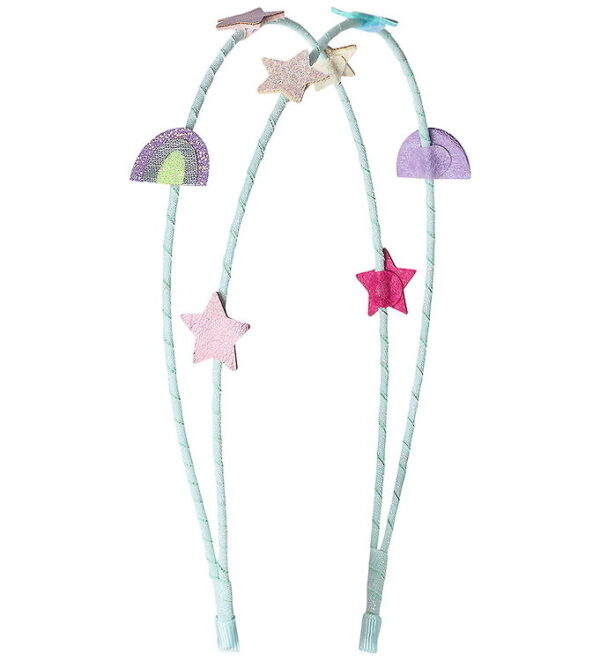 Mimi & Lula Hårbøjle - Dobbelt - Rainbow and Star My Little Unic